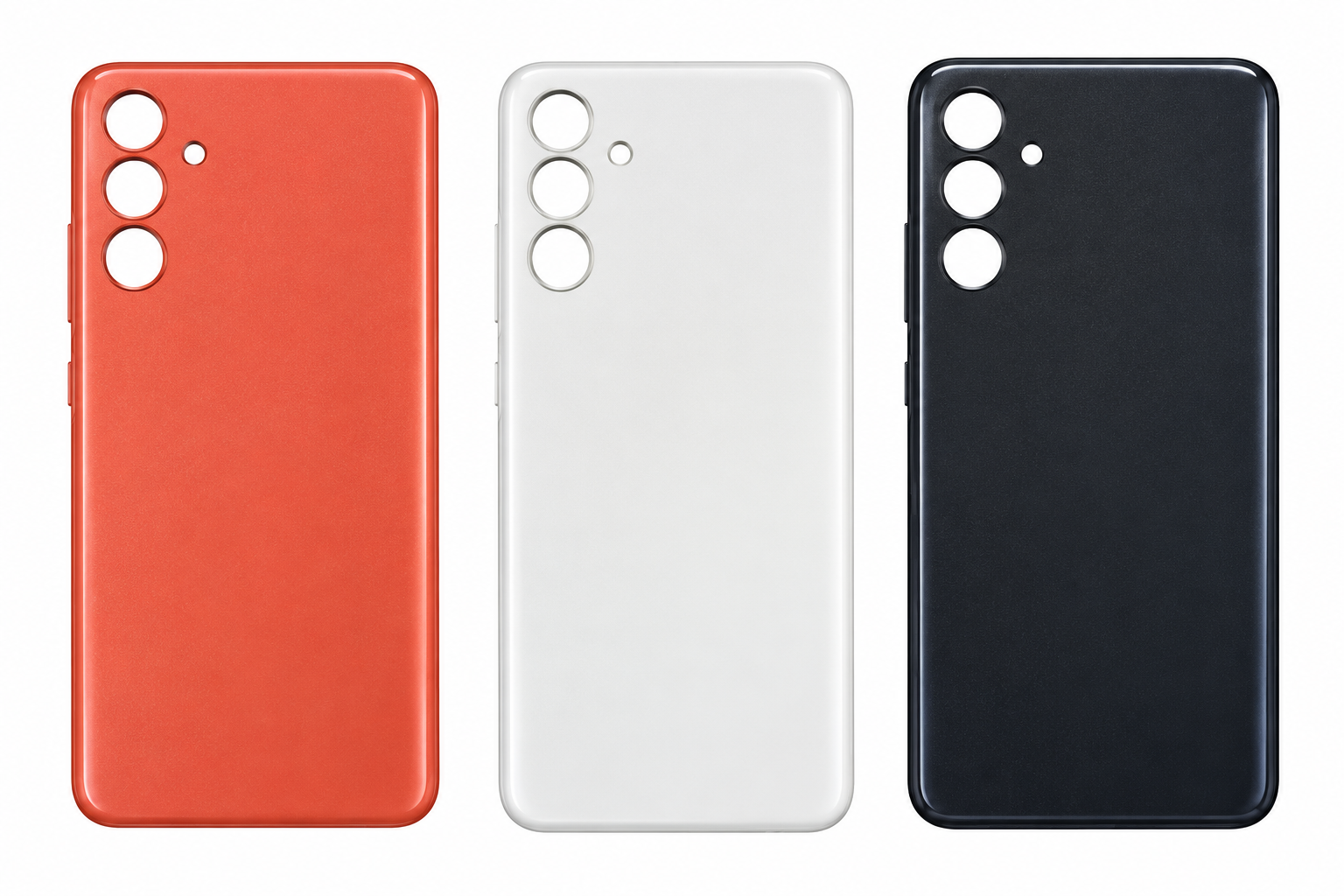 Compatible Replacement for Samsung Galaxy A04s 4G Back Panel – Orange, White & Black